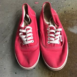 Red Vans - Men’s Sz 6.5 (Women 8)